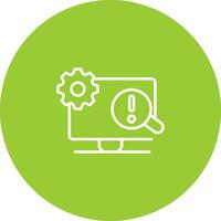 Troubleshooting Icon Design vector