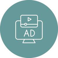 Ad Icon Design vector