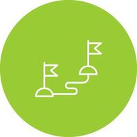 Milestones Icon Design vector