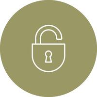 Open Lock Icon Design vector