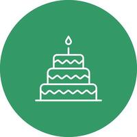 Cake Topper Icon Design vector