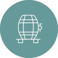 Wine Cask Icon Design vector