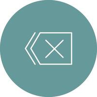 Delete Icon Design vector