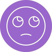 Face with Rolling Eyes Icon Design vector