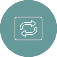 Repeat Button Icon Design vector