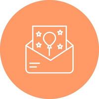 Party Invitation Icon Design vector