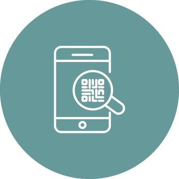 qr código autenticación icono diseño vector