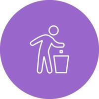 Litter in Bin Sign Icon Design vector