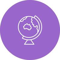 Earth Globe Asia Australia Icon Design vector