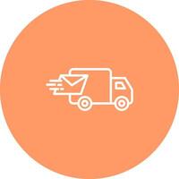 Mail Truck Icon Design vector