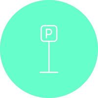 P Button Icon Design vector