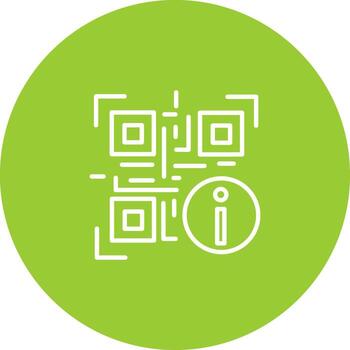 QR Code Information Icon Design vector