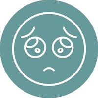Pleading Face Icon Design vector