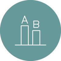 AB Testing Icon Design vector