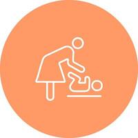 Changing Table Icon Design vector
