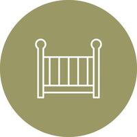 Nursery Cots Icon Design vector