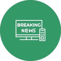 Breaking Story Icon Design vector