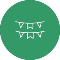 Bunting Flags Icon Design vector