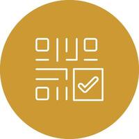 QR Code Checkout Icon Design vector