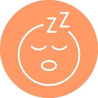 Sleeping Face Icon Design vector