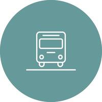 Oncoming Bus Icon Design vector
