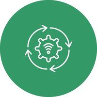 Automated Process Icon Design vector