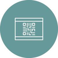QR Code Business Card Icon Design vector