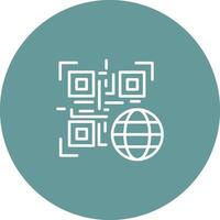 QR Code Website Icon Design vector