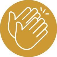 Clapping Hands Icon Design vector