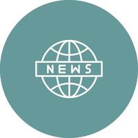 News Globe Icon Design vector