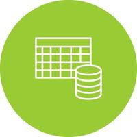 Table Data Icon Design vector