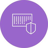 Barcode Security Icon Design vector