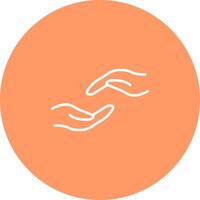 Supportive Hand Icon Design vector