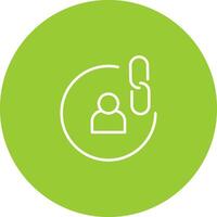 Contact Links Icon Design vector