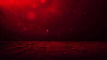 dark red gradient background with empty space in center and particle movement from top. 4k footage dark red gradient or red silver background video