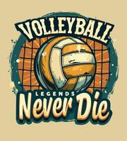 a t-shirt design for the game of volleyball has the words soccer on it. vector