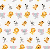 Set of cute animals isolated on white background vector