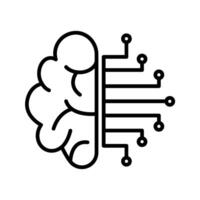 Illustration of artificial intelligence icon vector
