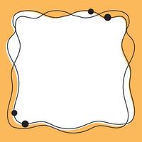 Frame memo with colorful for element note and post vector