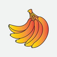 Hand drawn banana design vector