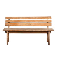 A Rustic Wooden Bench Perfect for Relaxation in Your Favorite Outdoor Space or Garden, Offering Comfort and Style. png