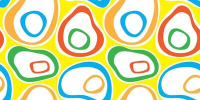 Seamless pattern with colorful hand drawn organic shapes,lines,doodles and elements.Natural forms. trendy design perfect for prints,flyers,banners,fabric ,invitations,branding,covers and more. vector