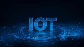 Futuristic Internet Of Things concept. Big data cloud computing network on dark blue background. vector