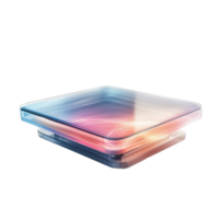 A Shimmering Glass Platform with an Intriguing Light Show png