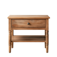 Charming Rustic Wooden Table with Drawer Perfect Addition to Any Cozy Living Space or Cottage Setting png