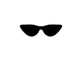 Sun Eye Glasses Silhouette, Front View, Flat Style, can use for Pictogram, Logo Gram, Apps, Art Illustration, Template for Avatar Profile Image, Website, or Graphic Design Element vector