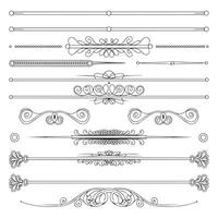 Ornamental Scrolls and Flourishes vector