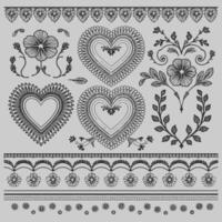 a collection of designs including a set vector