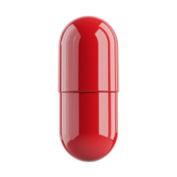 Red Pill on Transparent Background AI-Generative png