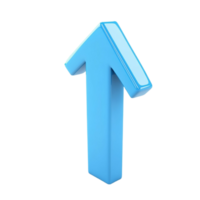 Arrow Pointing Up on Transparent Background AI-Generative png